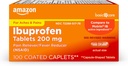 Basicισκία Βασικής Φροντίδας Ιβουπροφαίνη, 200 mg, Αναπνευστήρας του Πόνου και Πυρετός, Για Αρθρίτιδα, Οδοντόκρεμα, Οσφυαλγία και Περισσότερα, 100 Μέτρα