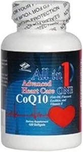 All in 1 Advanced Heart Care CoQ10 Fish Oil Flaxseed Lecithin.