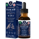 CLENZHERB Fulvic Acid Extract Liquid Drops, Trace Minerals for Energy, Stamina, Immune & Digestive Health, Herbal Tincture Featuring Tribulus Tongkat Ali, 2oz