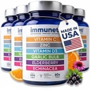 Immuneti Advanced Immune Support – Doctor Formulated 6-in-1 Daily Immunity Supplement – Made in USA – With Vitamin C, D3, Zinc, Elderberry, Garlic & Echinacea - Vital Nutrients & Antioxidants (5)