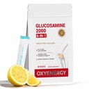 OxyEnergy Glucosamine Chondroitin MSM 2000 mg Joint Support Supplement | 6 in 1 Formula with MSM, Hyaluronic Acid & Chondroitin Sulfate, Advanced Joint Support & Repair, Fast Absorbing,30 Packets