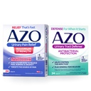 AZO Urinary Pain Relief Maximum Strength (24 Count) + Urinary Tract Defense, Helps Control a UTI Until You Can See a Doctor 24 CT