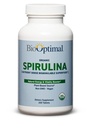 BioOptimal Organic Spirulina Tablets - Βιολογικά, Μη ΓΤΟ, Χωρίς Πρόσθετα ή Γέμισμα - 500mg Premium Quality Συμπλήρωμα διατροφής με Βιταμίνες, Ορυκτά, & Αντιοξειδωτικά (240 Tablets)