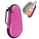 Beautyflier Asthma Inhaler Travel Case, Carrying Case for Portable Handheld Inhaler With Clip-on Keychain Carabiner, Protective Inhaler Carrier Holder for All Ages, Case Only (4IN, Hot Pink)