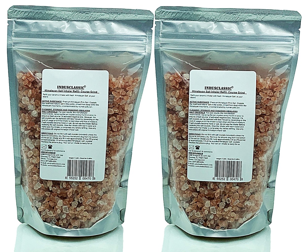 Himalayan Salt for Ceramic Inhaler or Neti Pot Refill Asthma Allergy Sinus - 2 lbs
