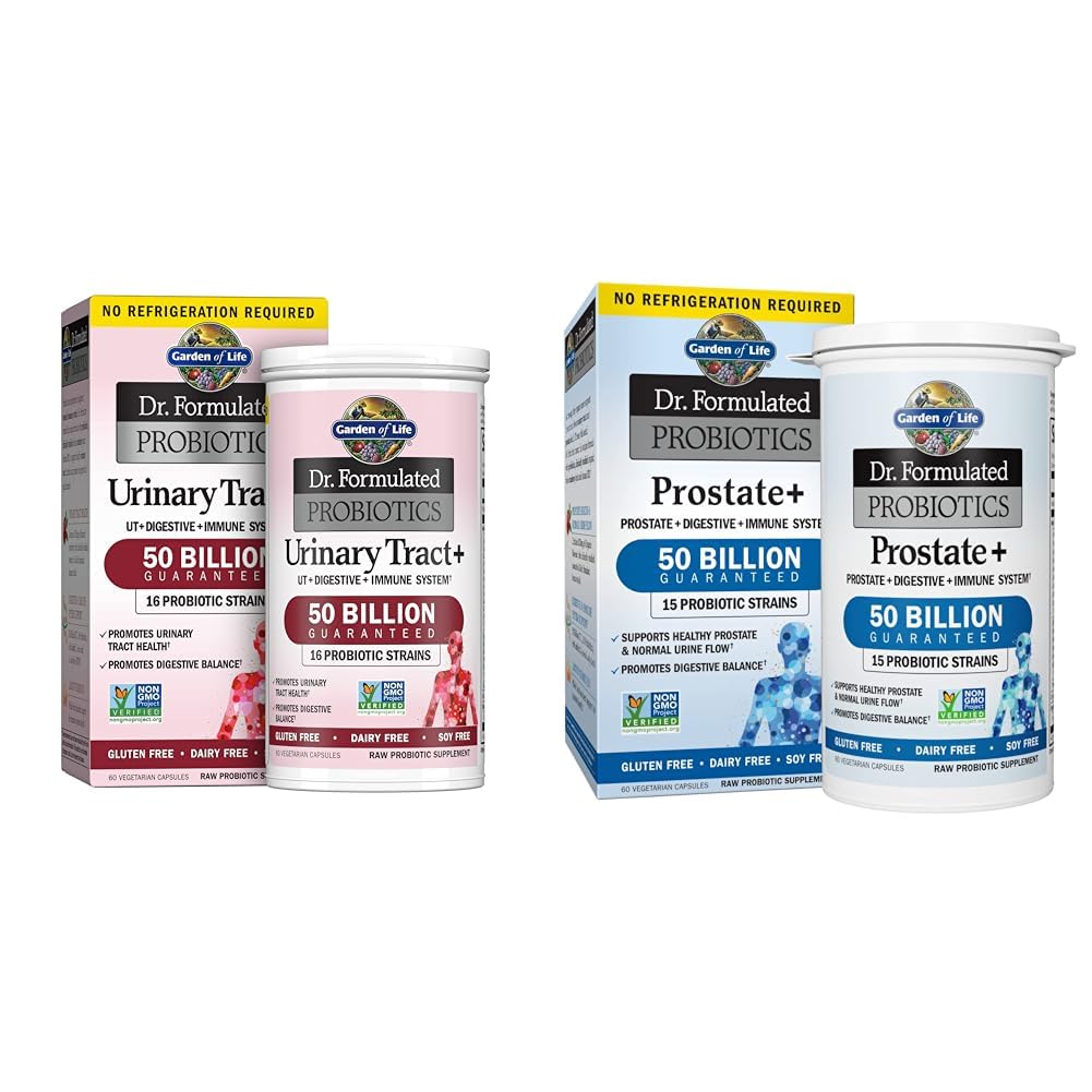 Κήπος της Ζωής Dr. Formulated Probiotics for Urinary & Prostate Health, 60 Count