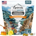 OPTIVIDA Υγεία Κολλοειδής Ασημί Lozenges με Μέλι & Λάδι Λεμόνι (1 Pack) - Καταπραϋντικό Λαρύγγι Λοτζάνια για Ενήλικες με Αρωγή Βήχα & Γρήγορη Δράση Nano Silver Formula για Ανοσολογική Υποστήριξη, 60 Ppm