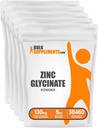 BulkSupplements.com Γλυκινικός ψευδάργυρος Σκόνη - συμπλήρωμα ψευδαργύρου, Συμπλήρωμα Ορυκτών για την υποστήριξη του ανοσοποιητικού - Χωρίς γλουτένη, 130mg ανά Σερβίρισμα, 5kg (11 lbs) (πακέτο των 5)