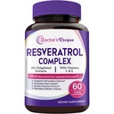 Doctor's Recipes Resveratrol Complex 26-in-1, 125mg Resveratrol from Japanese Knotweed, 20+ Polyphenol Extracts, with Vitamins C & E, Antioxidant Support, Heart Health & Immune Function, 60 Capsules