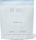 Be Well by Kelly Vanilla Plant-based Protein Powder, Vegan 20G Protein 8G Fiber 0 Καθαρό υδατανθράκων (3 Συστατικά, 20 σερβιρίσματα) 9 Αμινοξέα+3 BCAAs No Soy, No Dairy, Stevia-Free, No Sugar Added 1.68lb 760g
