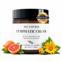 Organic Lymphatic Massage Cream with Magnesium – Natural Topical Cream | Stimulate Lymph Fluid | Family Owned, Made in USA