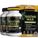 TestoTonic MAX Dietary Supplement, New Formula, Herbal Blend, 60 Capsules (3)