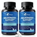 R-Alpha Lipoic Acid 1200mg for Peripheral Nerve & Neuropathy Support – Methylated B12, Benfotiamine, Lions Mane, Acetyl L-Carnitine, NAC, Turmeric, Boswellia, Ginkgo Biloba & Gotu Kola, 120 Vegan Caps