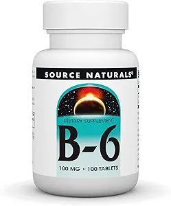 Πηγή Naturals Βιταμίνη B-6 100mg, Υποστήριξη ανοσοποιητικού συστήματος, 100 δισκία