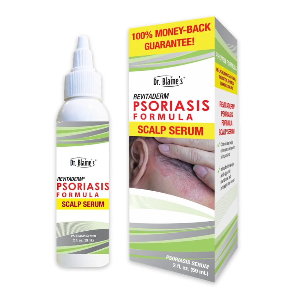 Dr. Blaine's Scalp Psoriasis Serum for Itchy, Flaky Scalp | Salicylic Acid & Allantoin Treatment, Fragrance-Free, Paraben-Free | Sensitive Scalp Psoriasis Relief, Travel Size 2 oz