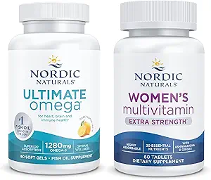 Nordic Naturals Starter Pack - Women's Multivitamin Extra Strength, Ultimate Omega