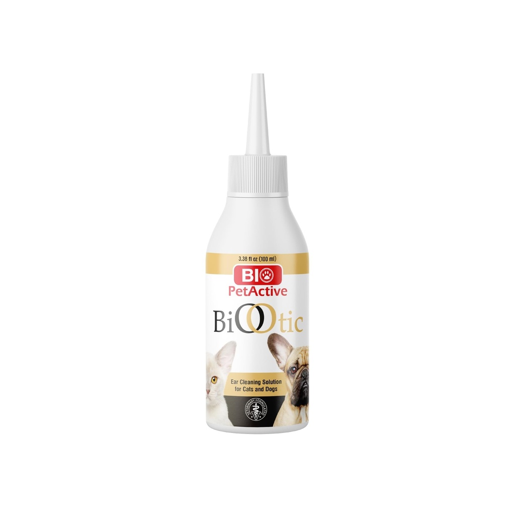 Bio PetActive BioOtic Ear Cleaner for Dogs and Cats | 3.38 fl oz