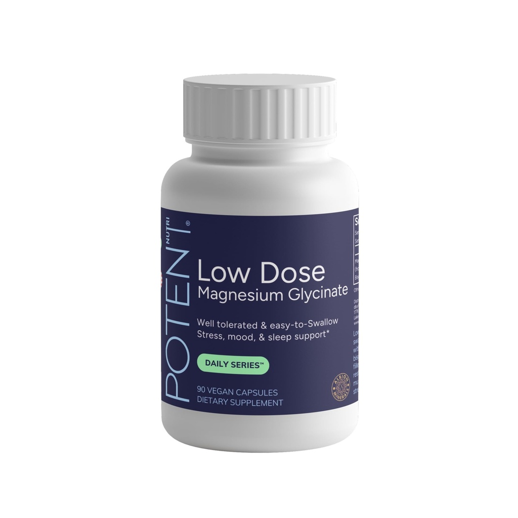 Low Dose Magnesium Glycinate - 70 mg per Serving - 90 Capsules, Easy to Swallow
