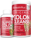 Health Plus Super Colon Cleanse (240 κάψουλες) & Cleanse Colon (12 ουγγιά / 48 εξυπηρετούν) Bundle