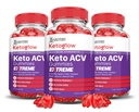 (3 Pack) Keto Glow Keto ACV Gummies Extreme 2000MG Ketoglow Keto Gummies Apple Cider Vinegar Formulated with Pomegranate Beet Juice Powder B12 Vegan Non GMO 180 Gummys