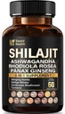 SoundHealth Shilajit Capsule for Men & Women 60 Counts, Easy to Swallow, Blended Vitamin & Mineral Supplements, Gluten Free, Non-GMO