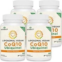 1000mg λιποσωμική CoQ10 Ubiquinol, 240 Vegan Softgels, Υψηλή απορρόφηση Ubiquinol CoQ10 συμπλήρωμα, Ενεργή Αντιοξειδωτική μορφή του συνένζυμου Q10 για λειτουργία καρδιάς & παραγωγή ενέργειας