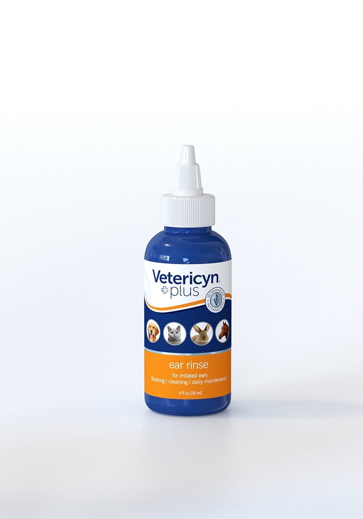 Vetericyn Plus All Animal Ear Rinse Liquid, 4-ounce Drops