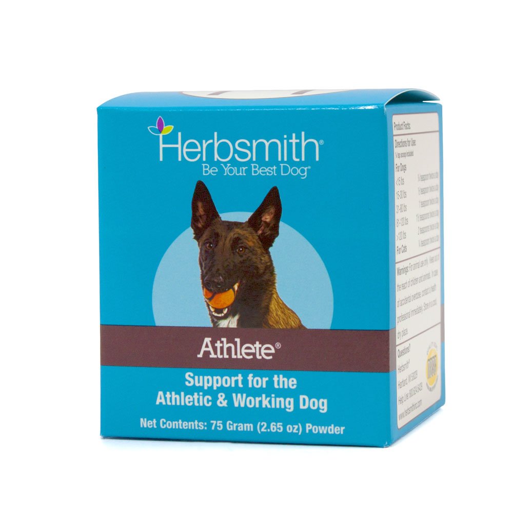 Herbsmith Athlete – Canine Endurance Supplement for Working and Agility Dogs – For the Canine Athlete – 75g Powder