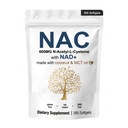 NAC Supplement 600 mg with NAD+ Supplement, 300 Softgels | N-Acetyl Cysteine & Nicotinamide Adenine Dinucleotide Complex | Infused with Coconut Oil for Max Absorption | Non-GMO, Gluten Free