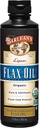 Βιολογικό Lignan flaxseed Oil της Barlean Υγρό συμπλήρωμα από ψυχρής συμπίεσης σπόρους λιναριού, 7,230 mg ALA Ωμέγα-3 λιπαρά οξέα για υγιή μαλλιά, δέρμα και μάτια, χωρίς γλουτένη, 12 oz