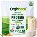 Organic Vegan Protein Powder | Unflavoured | 30g Plant Based Protein & 5g BCAAs | Pea, Mung Bean & Lentil Protein Blend | Gluten Free, No Added Sugar | 34.5 Oz