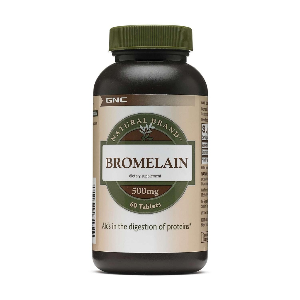 GNC Natural Brand Bromelain 500mg,60 servings