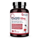 NATURE TARGET CoQ10-100mg-Softgels με 10mg PQQ - Υψηλή Απορρόφηση Συνένζυμο-Q10 με Βιολογικό-Olive-Oil - Αντιοξειδωτικό για την Υγεία της Καρδιάς & του Εγκεφάλου, Κυτταρική-Ενέργεια-Παραγωγή, 120 Εξυπηρετήσεις