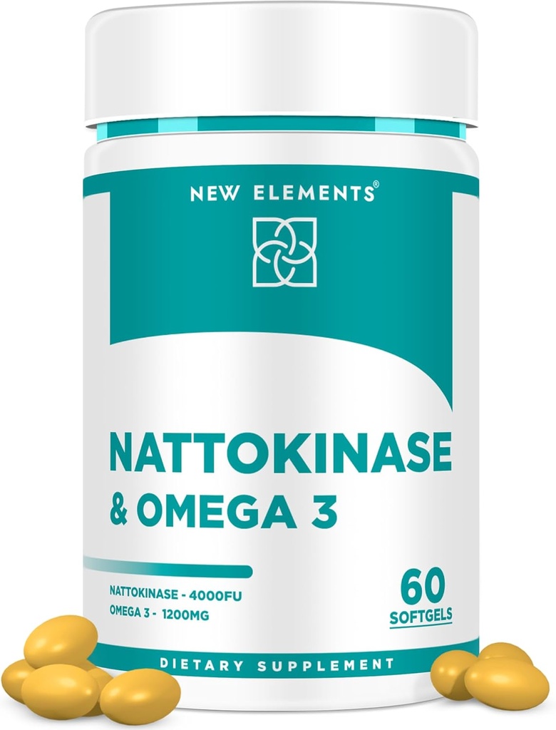 Ωμέγα 3 ιχθυέλαιο 1200mg με συμπλήρωμα Nattokinase 4000 FU Organic 