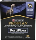 Purina Pro Plan Veterinary Supplements FortiFlora Dog Probiotic Supplement, Clinical Formula for Digestive Health & Diarrhea Relief, Veterinarian Recommended, 30 Individual Sachets (30-Count Box)