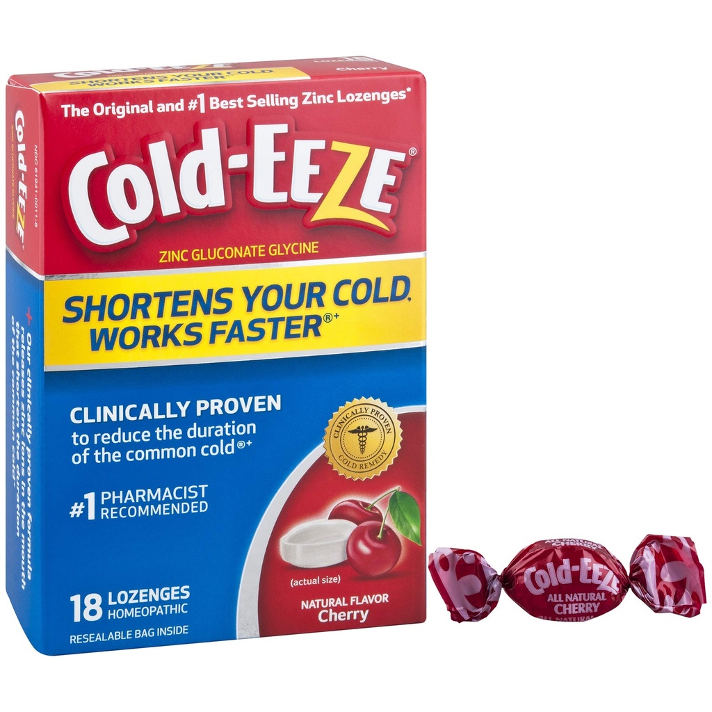 Cold-EEZE Cold Remedy Lozenges Cherry, 18 Count