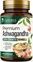 Ashwagandha Συμπληρώματα - 2100mg Ashwagandha κάψουλα για γυναίκες & άνδρες, φυσική αντιοξειδωτική υποστήριξη, εκχύλισμα ρίζας Ashwa, επιπλέον δύναμη ήρεμη υποστήριξη με μαύρο πιπέρι, Vegan & χωρίς γλουτένη - 60 κάψουλες