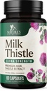 Εκχύλισμα Milk Thittle 1000mg - Liver Cleanse Detox & Repair Formula with Dandelion Extract - Φυτικό Συκώτι συμπλήρωμα - Nature's Milk Thistle w/Silymarin Marianum, Υποστηρίζει την υγεία του ήπατος - 60 κάψουλες