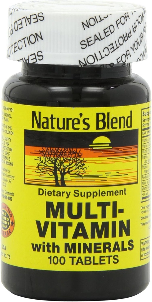 Nature's Blend NAT B MULTIVITAMIN & MIN TB, Ποικιλία, 100 κόμης