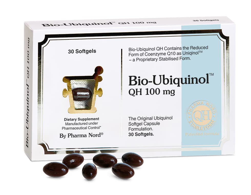 Pharma Nord – CoQ10 Ubiquinol 100 mg • Powerful Antioxidant for Heart Health • Mitochondrial Energy • Fertility Support • High Quality Supplement • Gluten-Free, Non-GMO, 30 Softgels