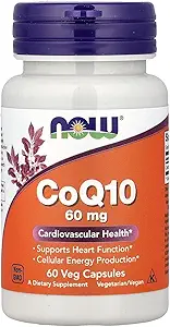 NOW Τρόφιμα CoQ10, 60 mg, 60 κάψουλες Veg