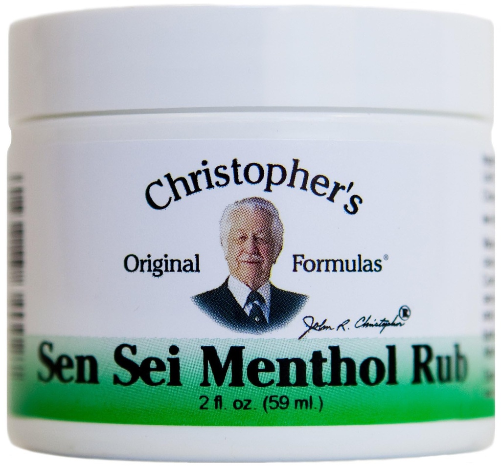 Christopher's Original Formulas Sen Sei Menthol Rub Ointment 2 oz – Natural Sinus & Nasal Passage Support with Eucalyptus, Camphor & Menthol