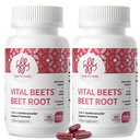 iMATCHME Vital Beets 2 Pack Beet Root Capsules 1800mg Nitric Oxide Support | 8-in-1 Heart & Circulation Complex Blood Pressure Support Cardiovascular Wellness Healthy Circulation 60 Day Supply
