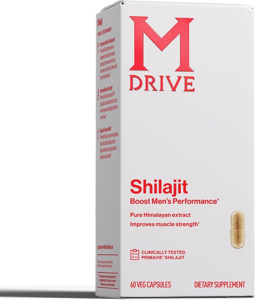 Mdrive Shilajit κάψουλες για τους άνδρες 