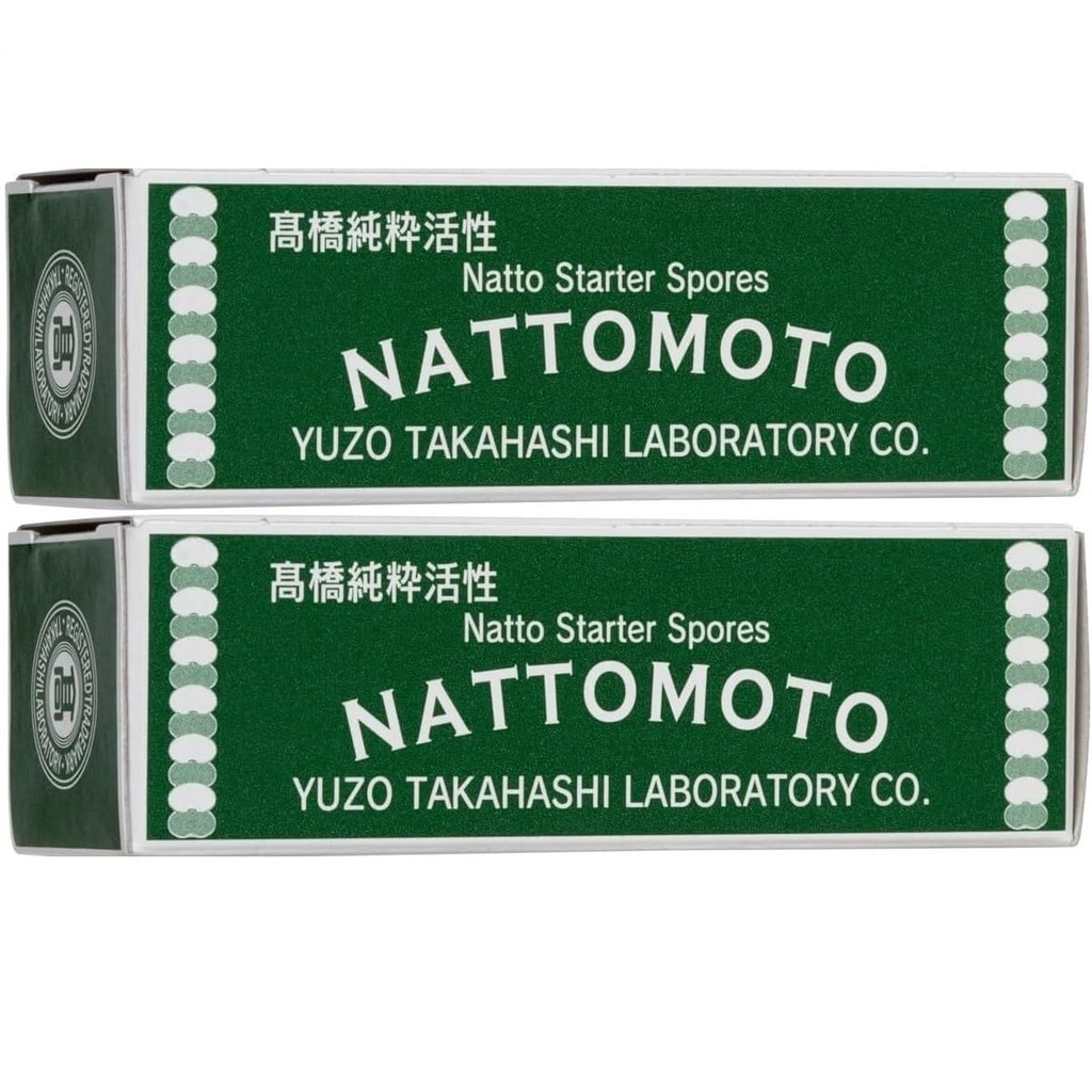 Japanese Natto Starter Spores (Nattomoto) - 3g (enough to make 30kg of natto) | 100% Organic Soybean Extract | Made in Japan | Yummy-Yamaguchi (Pack of 2)