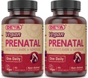 DEVA Vegan Vitamins Prenatal Multivitamin & Mineral - One Daily - 90 Vegetarian Tablets - Pack of 2
