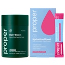 Proper, The Greens Daily Boost Organic Greens Powder + Hydration Sticks – Electrolyte Powder Drink Mix Packets with Trace Minerals for Rapid Hydration