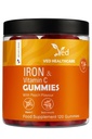 Ved Iron Supplement Gummies 12.5 mg for Women & Men - Iron Gummies with Vitamin C - Chewable Prenatal & Adult 120 Iron Gummies