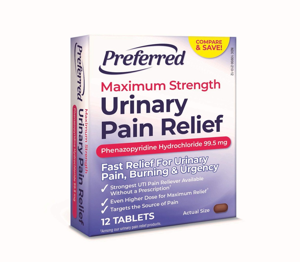 Maximum Strength Urinary Pain Relief 12ct