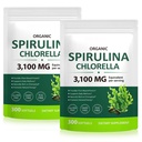 Spirulina Chlorella Capsules, 3000MG Per Serving,17-in-1 Supergreens Blend Rich in Vegan Protein, Chlorophyll, Vitamins, Supports Energy, Immune & Gut Health, Easy Absorption,300 Softgels